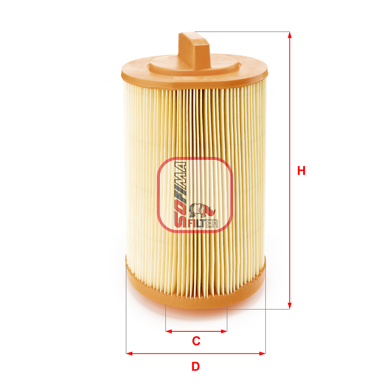 SOFIMA S 1902 A Air Filter for MERCEDES-BENZ