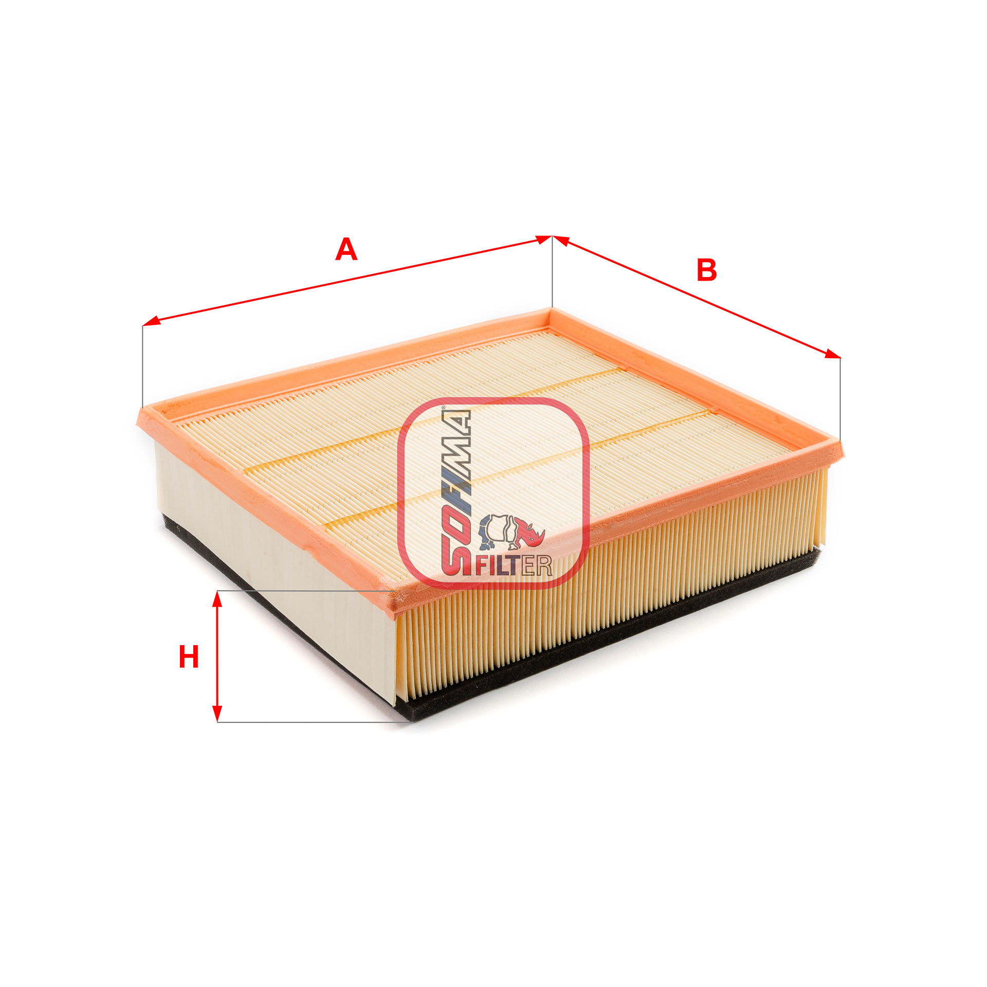 SOFIMA S 3082 A Air Filter for MERCEDES-BENZ VW