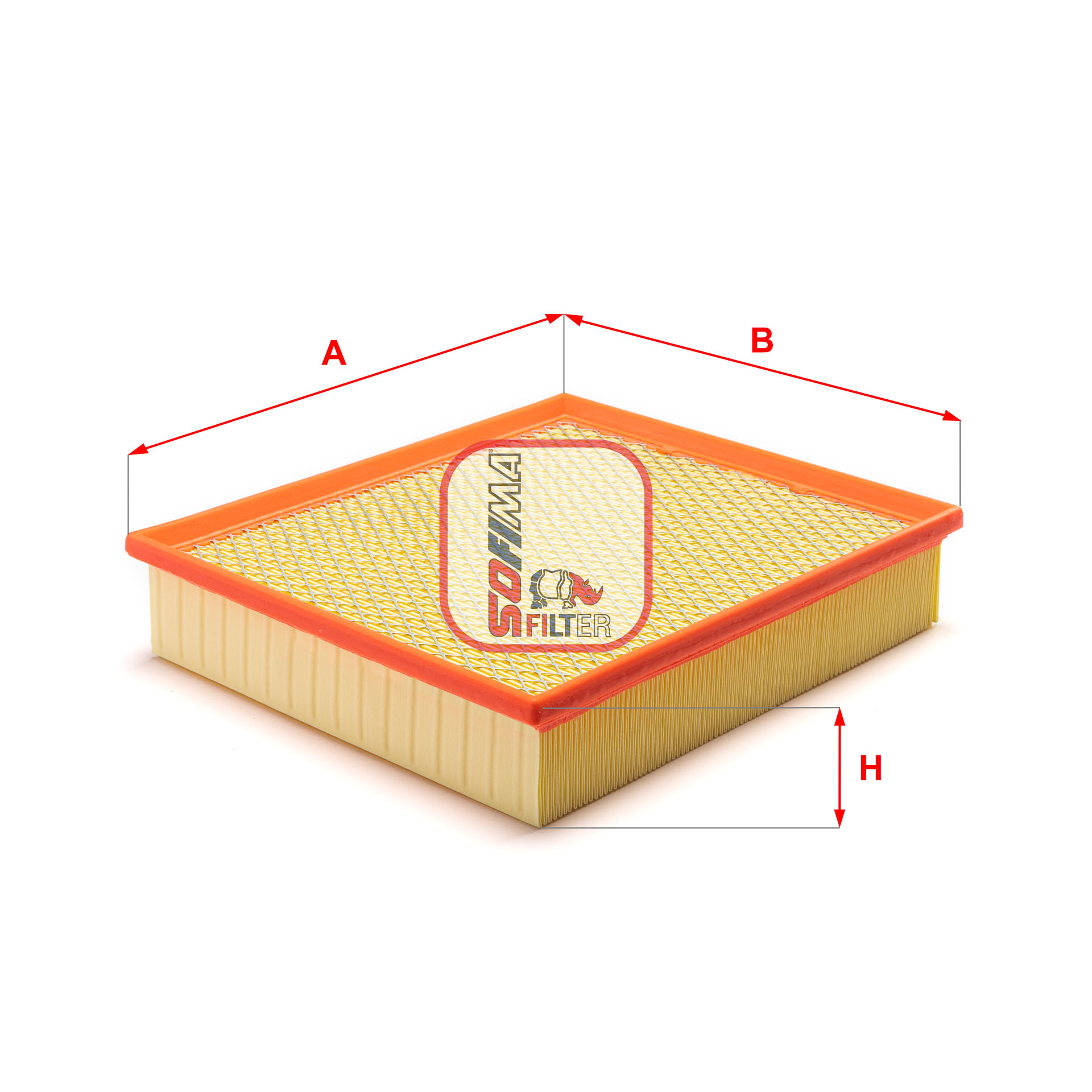 SOFIMA S 3100 A Air Filter for AUDI SKODA