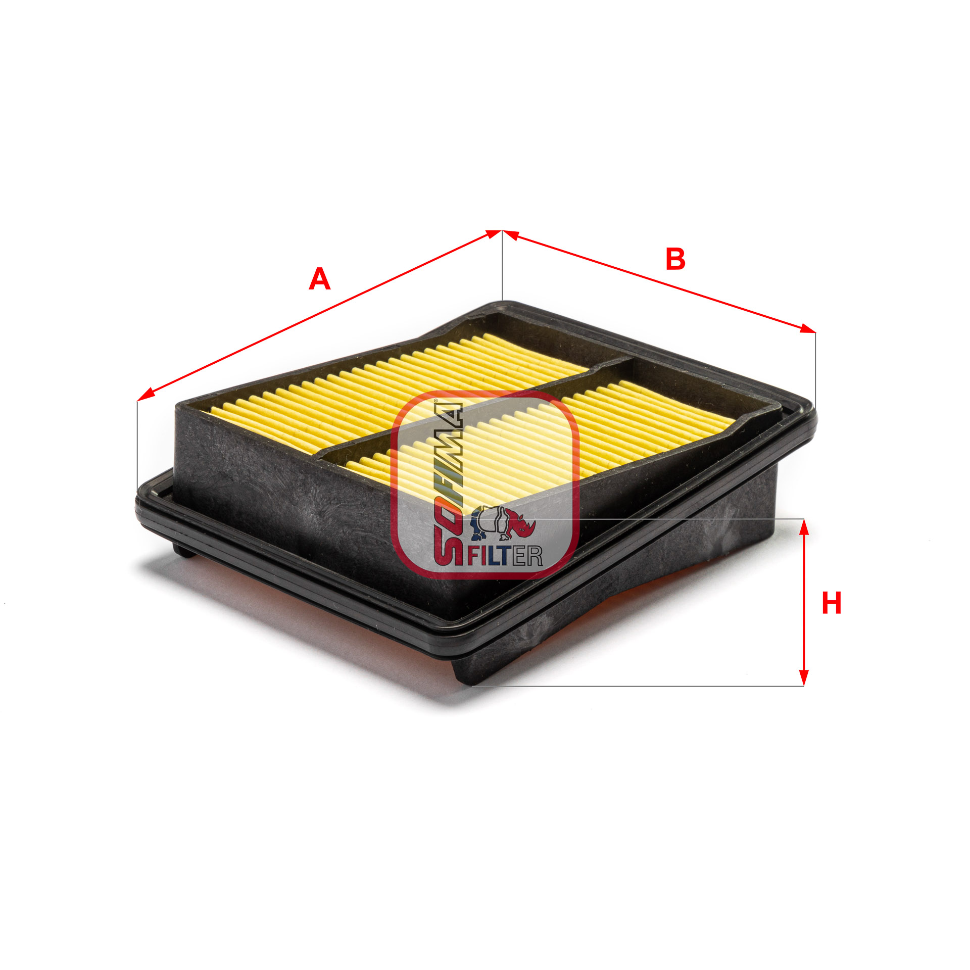 SOFIMA S 3497 A Air Filter for HONDA