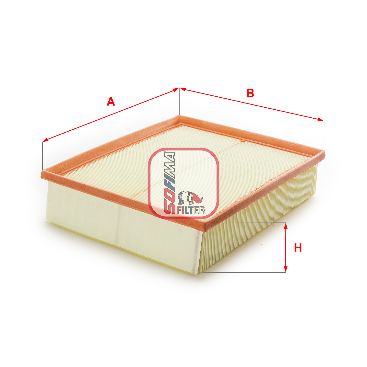 SOFIMA S 3509 A Air Filter for AUDI SEAT SKODA VW