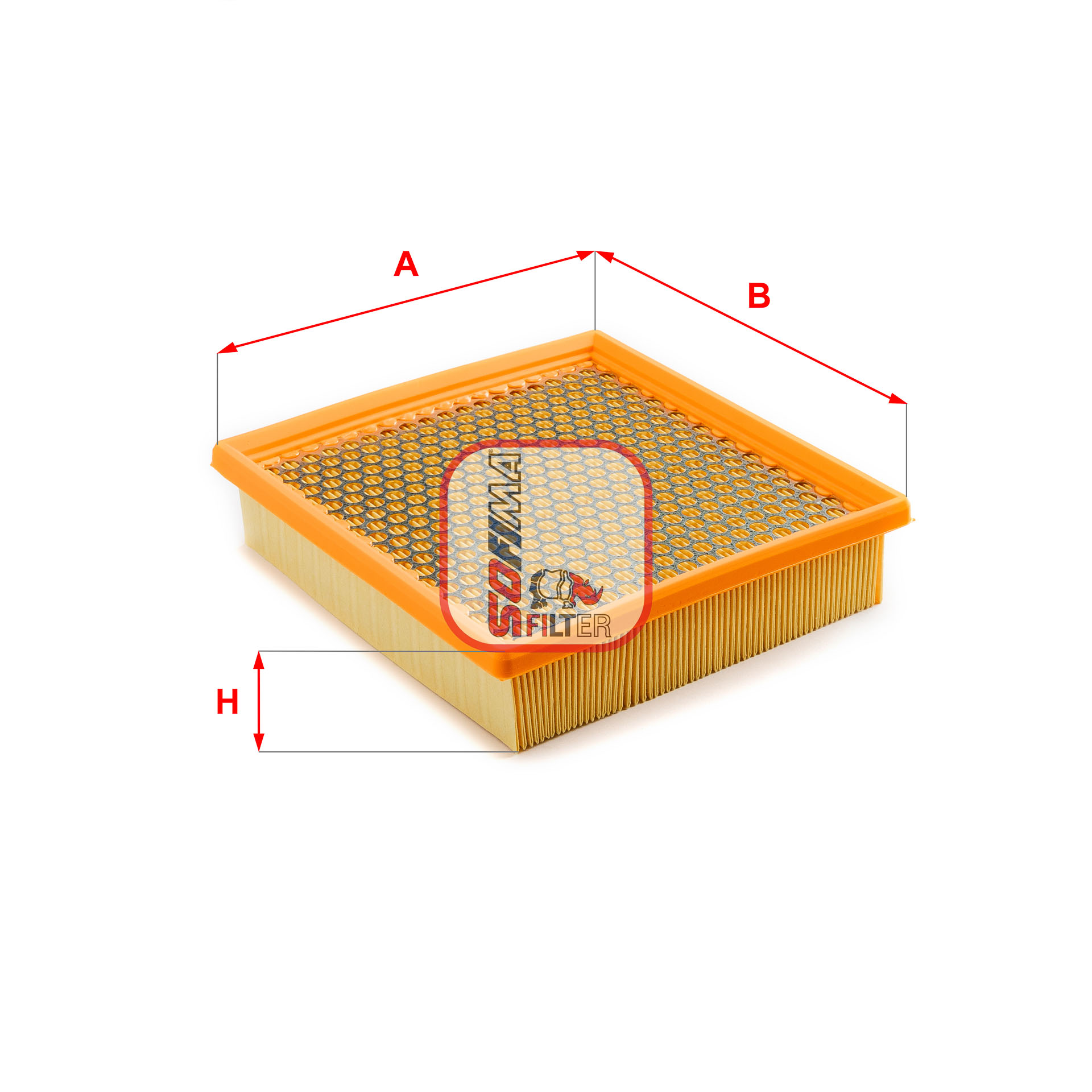 SOFIMA S 3544 A Air Filter for CHRYSLER JEEP LANCIA