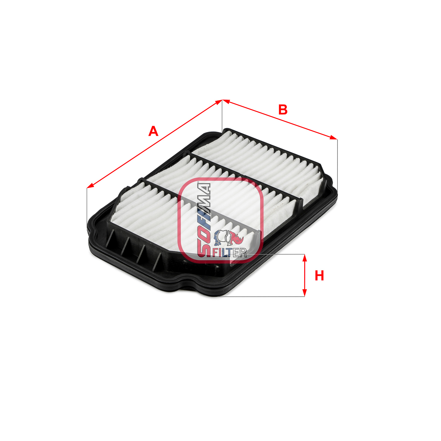 SOFIMA S 3676 A Air Filter for CHEVROLET
