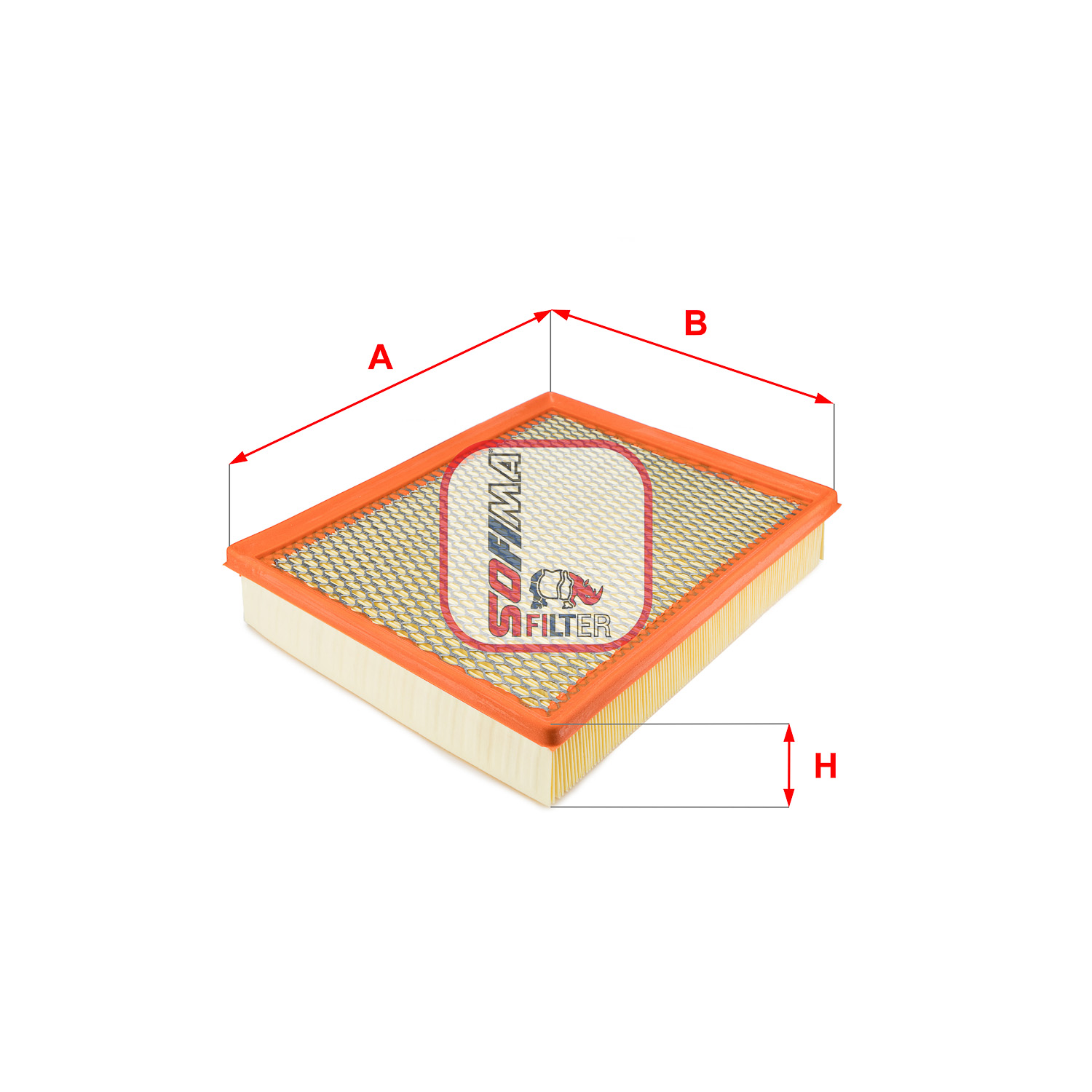 SOFIMA S 3802 A Air Filter for FIAT OPEL VAUXHALL