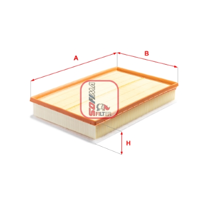 SOFIMA S 3A35 A Air Filter for AUDI SKODA VW