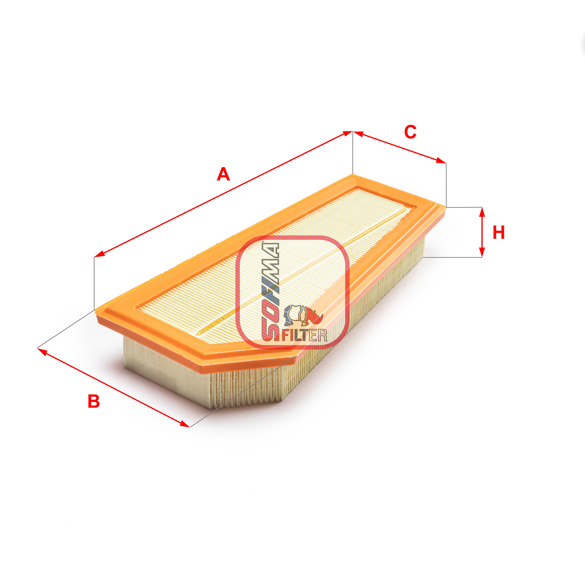 SOFIMA S 3A60 A Air Filter for MERCEDES-BENZ