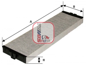 SOFIMA S 4157 CA Filter, cabin air for LANCIA