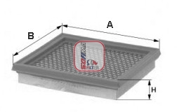 SOFIMA S 0133 A Air Filter for FORD