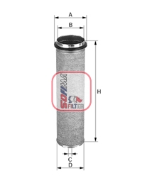 SOFIMA S 1307 A Air Filter for IVECO MAN NEOPLAN