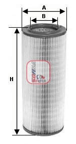 SOFIMA S 7397 A Air Filter for NISSAN