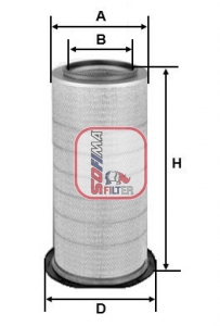 SOFIMA S 7277 A Air Filter for VOLVO
