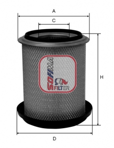 SOFIMA S 7638 A Air Filter for RENAULT TRUCKS