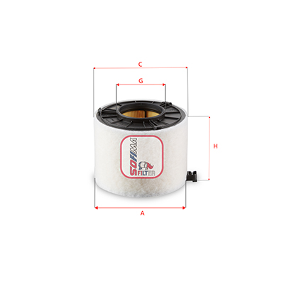 SOFIMA S 7G33 A Air Filter for AUDI