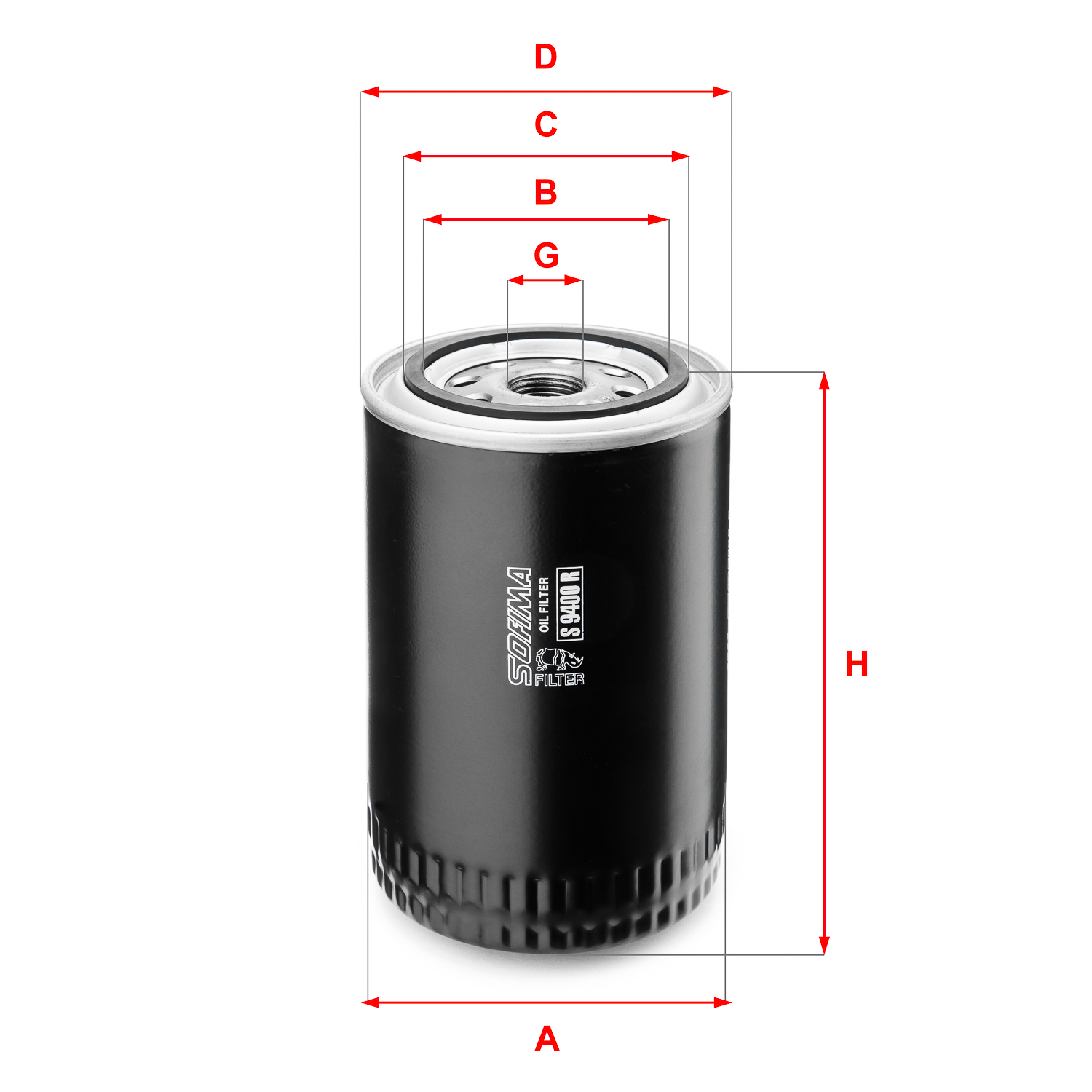 SOFIMA S 9400 R Oil Filter for ASTON MARTIN CASE IH DAEWOO LANCIA NISSAN RENAULT TRUCKS ROVER VOLVO
