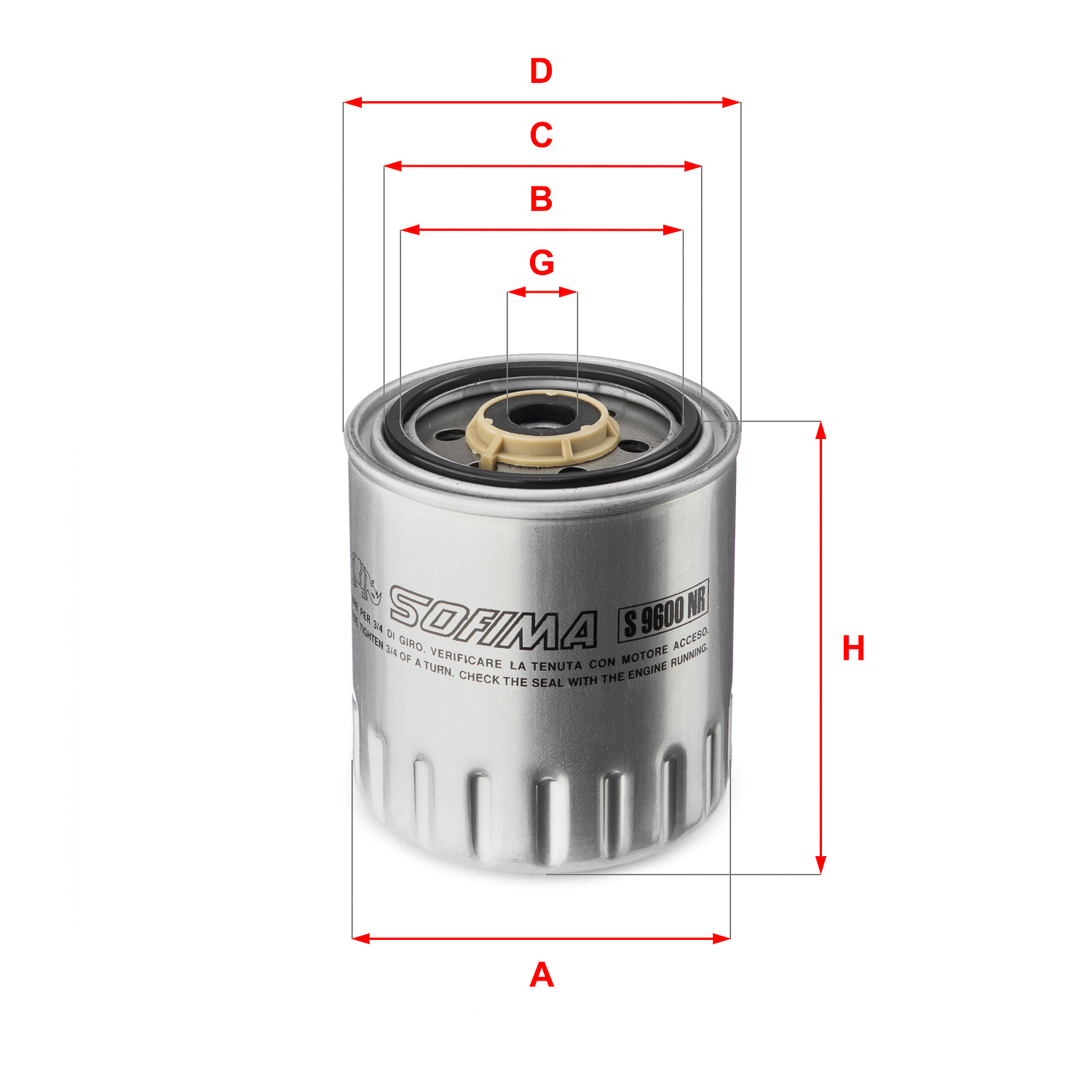 SOFIMA S 9600 NR Fuel Filter for DAEWOO MERCEDES-BENZ PUCH SSANGYONG