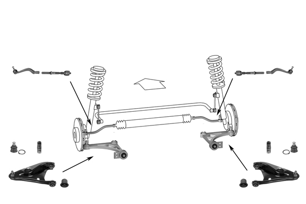 MEYLE WG0538000 Steering Front Axle for DACIA