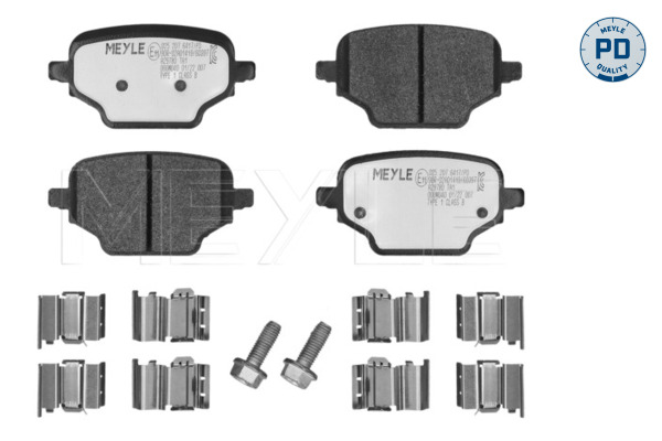 MEYLE 025 207 6417/PD MEYLE-PD: Advanced performance and design. Bremsbelagsatz, Scheibenbremse