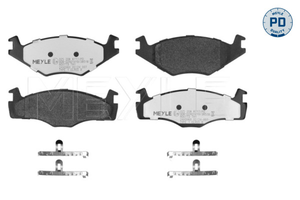 MEYLE 025 208 8717/PD MEYLE-PD: Advanced performance and design. Bremsbelagsatz, Scheibenbremse