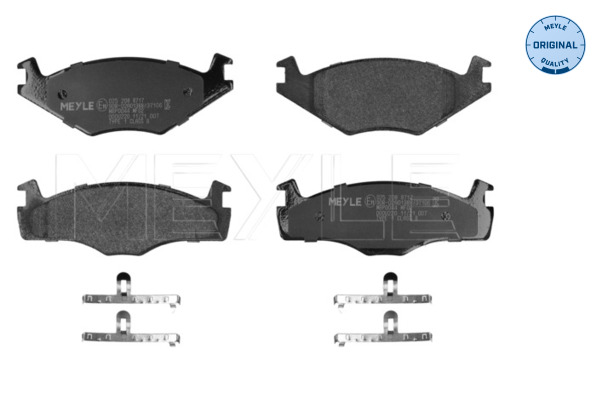 MEYLE 025 208 8717 MEYLE-ORIGINAL: True to OE. Bremsbelagsatz, Scheibenbremse
