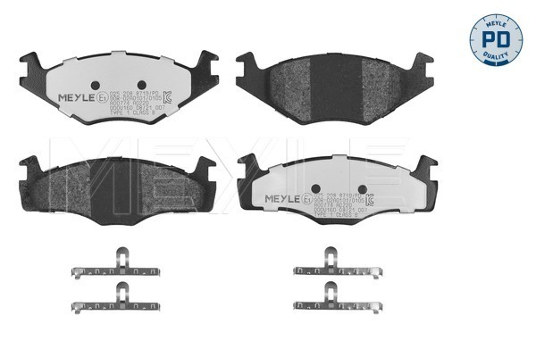 MEYLE 025 208 8719/PD MEYLE-PD: Advanced performance and design. Bremsbelagsatz, Scheibenbremse