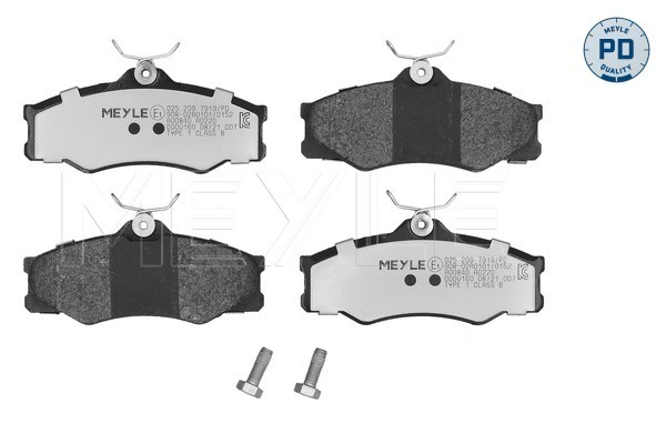 MEYLE 025 209 7919/PD MEYLE-PD: Advanced performance and design. Bremsbelagsatz, Scheibenbremse