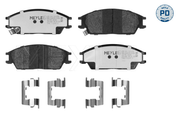 MEYLE 025 210 1214/PD MEYLE-PD: Advanced performance and design. Bremsbelagsatz, Scheibenbremse