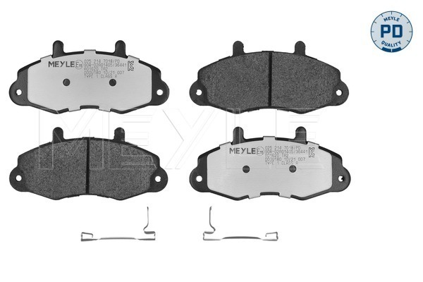 MEYLE 025 214 7018/PD MEYLE-PD: Advanced performance and design. Bremsbelagsatz, Scheibenbremse
