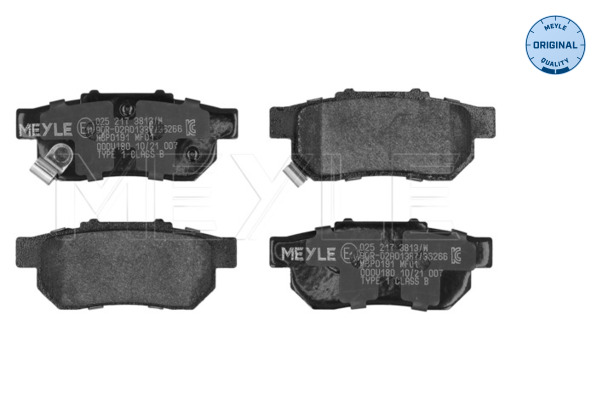 MEYLE 025 217 3813/W MEYLE-ORIGINAL: True to OE. Bremsbelagsatz, Scheibenbremse
