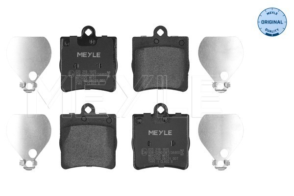 MEYLE 025 219 1915 MEYLE-ORIGINAL: True to OE. Bremsbelagsatz, Scheibenbremse
