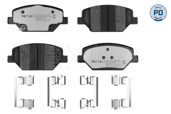 MEYLE 025 221 3819/PD MEYLE-PD: Advanced performance and design. Bremsbelagsatz, Scheibenbremse