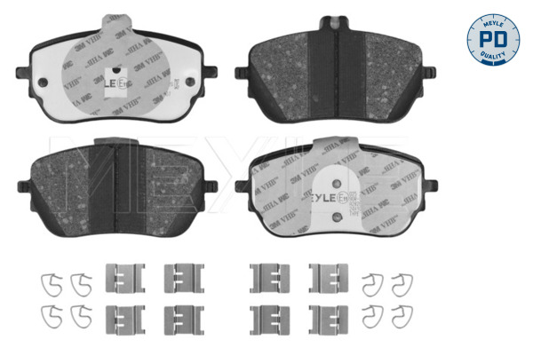 MEYLE 025 229 8819/PD MEYLE-PD: Advanced performance and design. Bremsbelagsatz, Scheibenbremse