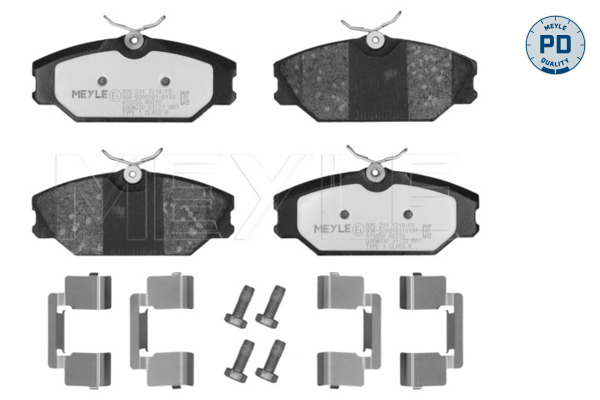 MEYLE 025 231 7218/PD MEYLE-PD: Advanced performance and design. Bremsbelagsatz, Scheibenbremse