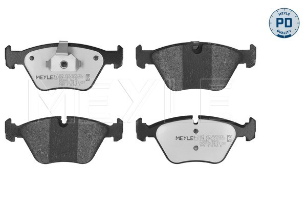MEYLE 025 231 8320/PD MEYLE-PD: Advanced performance and design. Bremsbelagsatz, Scheibenbremse