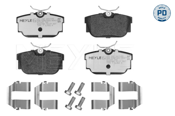 MEYLE 025 232 2417/PD MEYLE-PD: Advanced performance and design. Bremsbelagsatz, Scheibenbremse