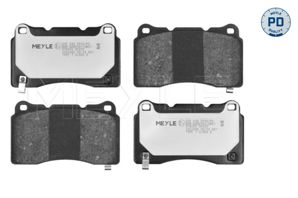 MEYLE 025 233 2516/PD MEYLE-PD: Advanced performance and design. Bremsbelagsatz, Scheibenbremse