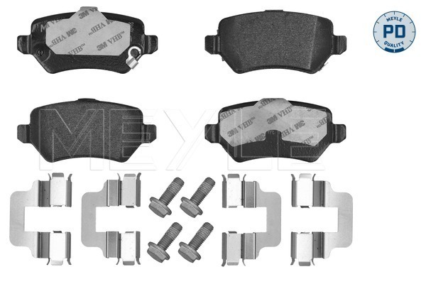 MEYLE 025 234 1715/PD MEYLE-PD: Advanced performance and design. Bremsbelagsatz, Scheibenbremse