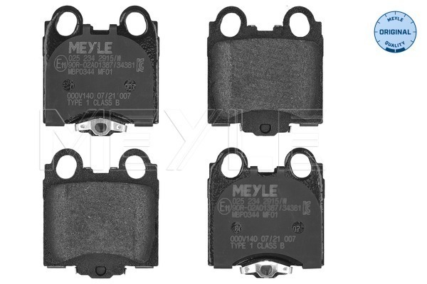 MEYLE 025 234 2915/W MEYLE-ORIGINAL: True to OE. Bremsbelagsatz, Scheibenbremse