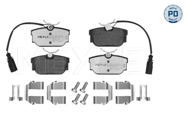 MEYLE 025 234 4616/PD MEYLE-PD: Advanced performance and design. Bremsbelagsatz, Scheibenbremse