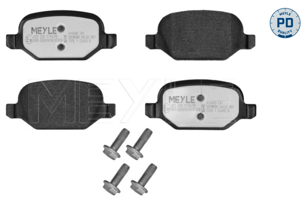 MEYLE 025 235 1716/PD MEYLE-PD: Advanced performance and design. Bremsbelagsatz, Scheibenbremse