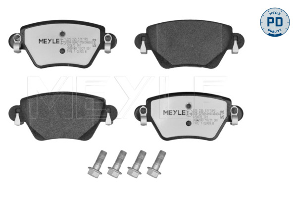 MEYLE 025 235 5717/PD MEYLE-PD: Advanced performance and design. Bremsbelagsatz, Scheibenbremse