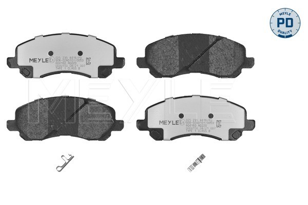 MEYLE 025 235 8416/PD MEYLE-PD: Advanced performance and design. Bremsbelagsatz, Scheibenbremse