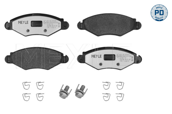 MEYLE 025 235 9718/PD MEYLE-PD: Advanced performance and design. Bremsbelagsatz, Scheibenbremse