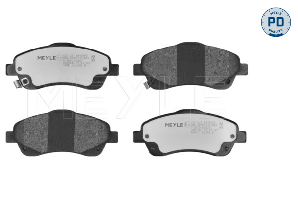 MEYLE 025 237 6819/PD MEYLE-PD: Advanced performance and design. Bremsbelagsatz, Scheibenbremse