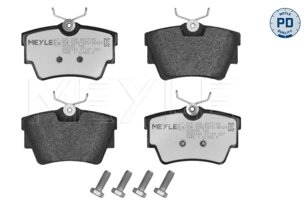 MEYLE 025 239 8017/PD MEYLE-PD: Advanced performance and design. Bremsbelagsatz, Scheibenbremse