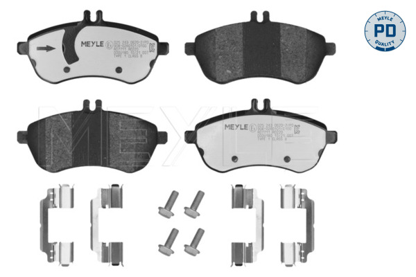 MEYLE 025 243 0620-2/PD MEYLE-PD: Advanced performance and design. Bremsbelagsatz, Scheibenbremse