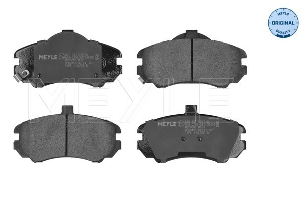 MEYLE 025 243 6917/W MEYLE-ORIGINAL: True to OE. Bremsbelagsatz, Scheibenbremse