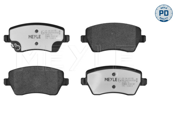 MEYLE 025 244 0317/PD MEYLE-PD: Advanced performance and design. Bremsbelagsatz, Scheibenbremse