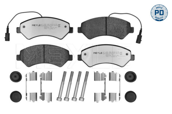 MEYLE 025 244 6619-2/PD MEYLE-PD: Advanced performance and design. Bremsbelagsatz, Scheibenbremse