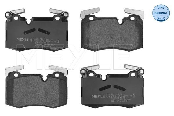 MEYLE 025 244 7814 MEYLE-ORIGINAL: True to OE. Bremsbelagsatz, Scheibenbremse