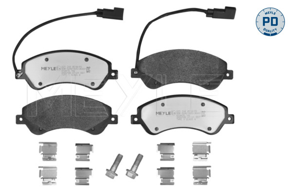MEYLE 025 244 8518/PD MEYLE-PD: Advanced performance and design. Bremsbelagsatz, Scheibenbremse